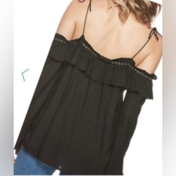 Paige Journee Off-the-Shoulder Long Sleeve Ruffled - Size M - Picture 3 of 3